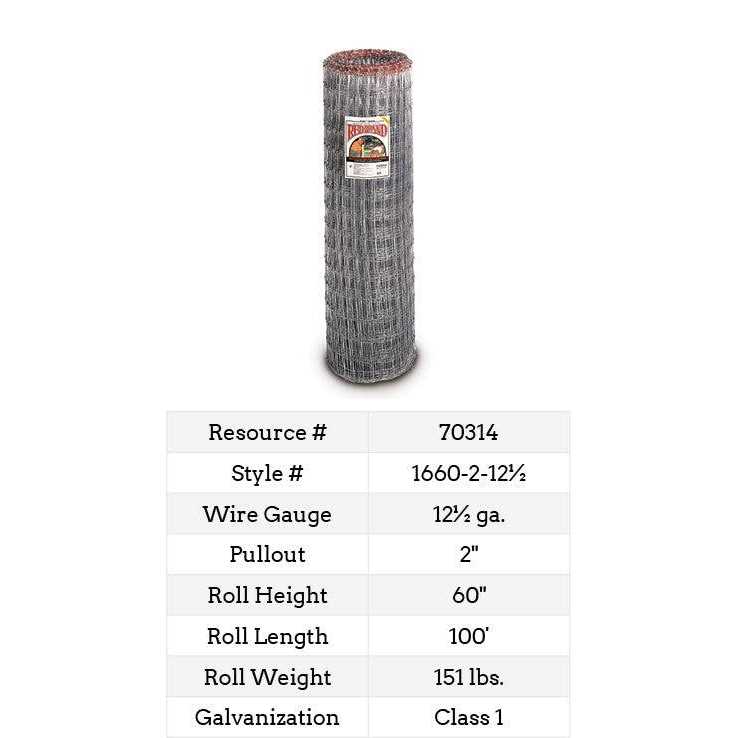 Non-Climb Horse Fence 60 in. x 100 ft K38429