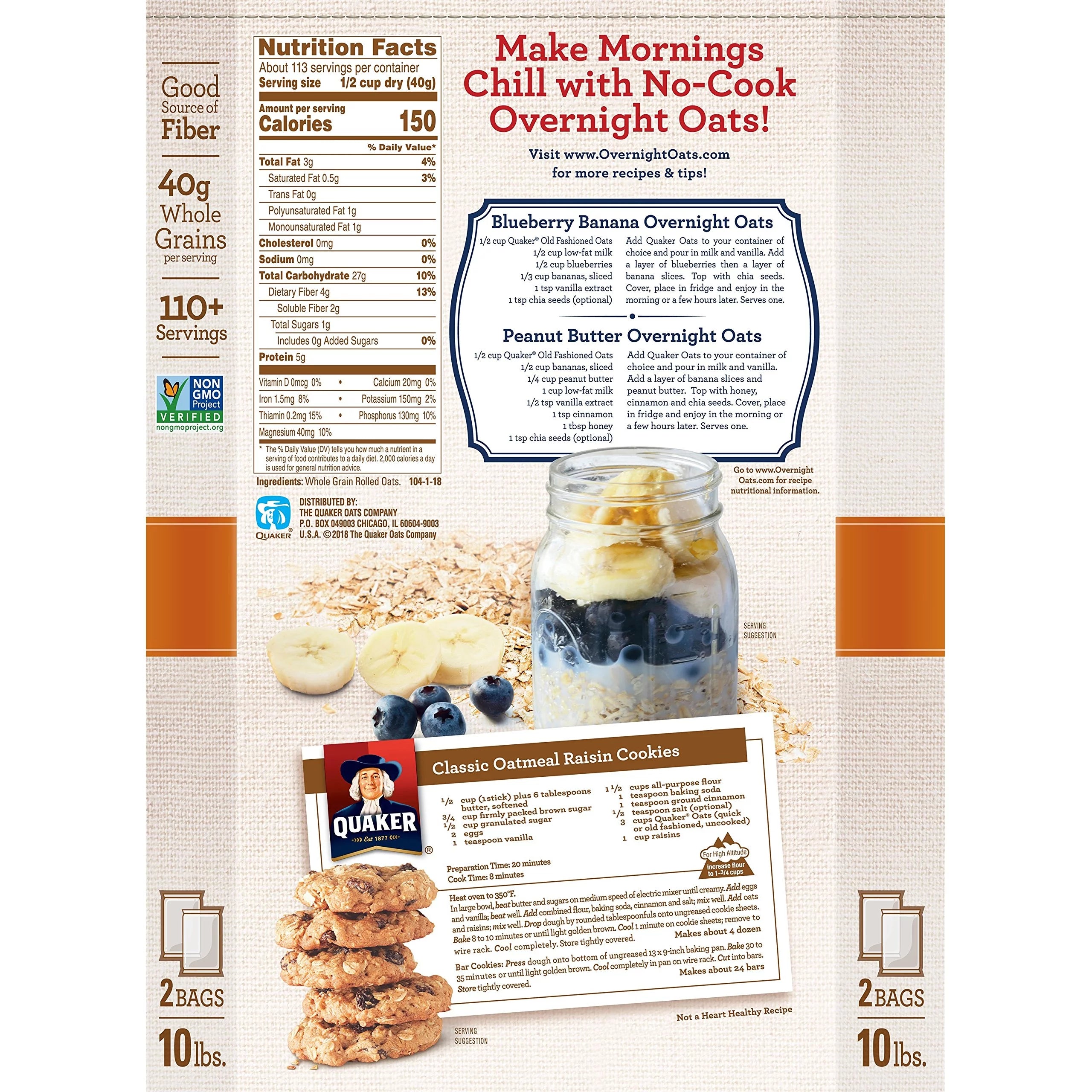 2.5 oz Bags Oats P331952