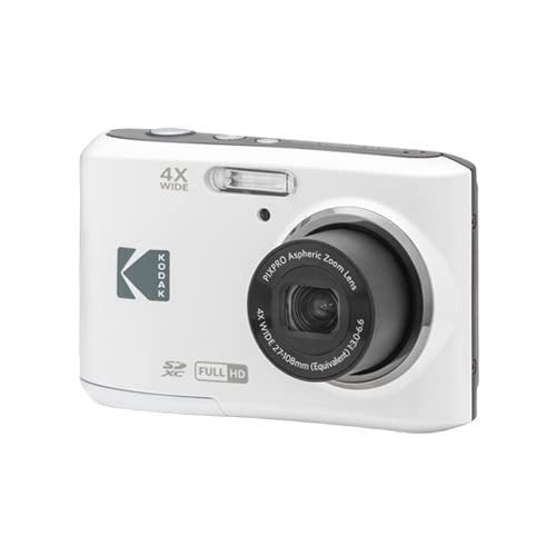 White Digital Camera with 32GB SD Card and AA Batteries G467