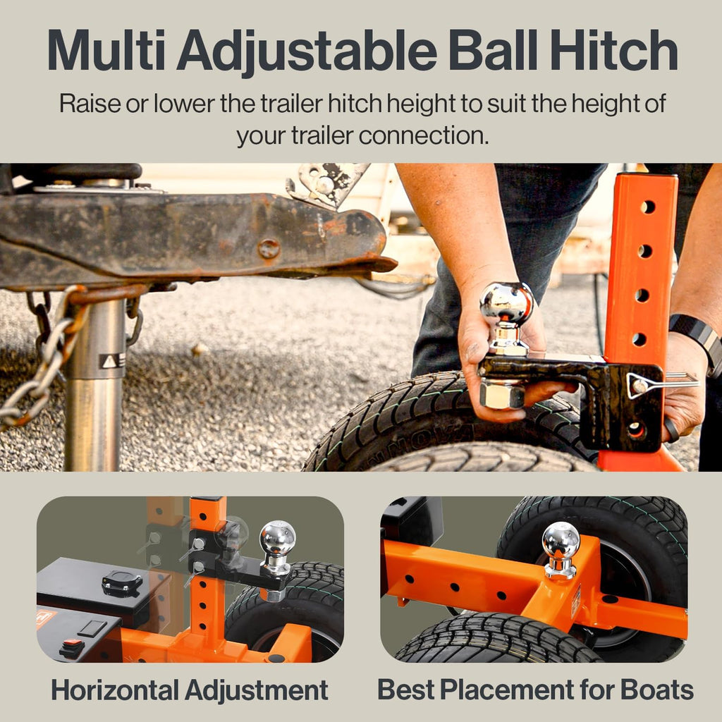 Electric Trailer Dolly 7500lbs Max Trailer Weight All-Terrain Wheels S2525