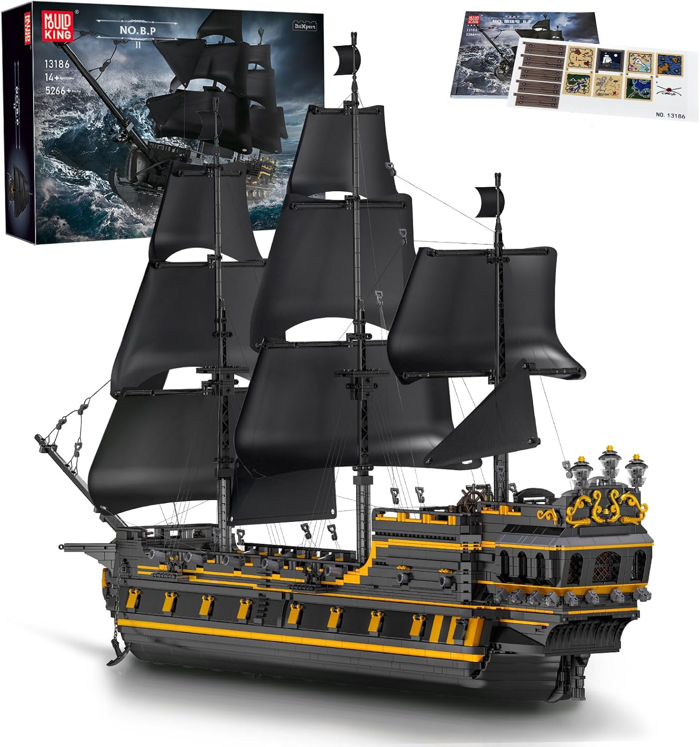 Black Pearl Sailboat Building Blocks (4794 Pieces) B967