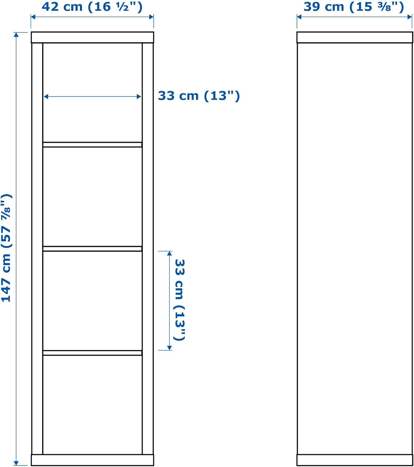 Black Brown Bookcase Shelving Unit S971
