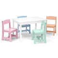 White Table with 4 Chairs L361524
