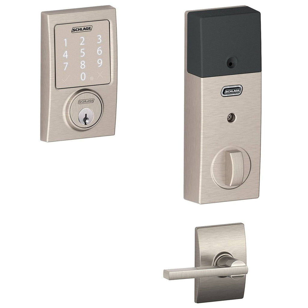 Satin Nickel Smart Deadbolt with Passage Lever G73784