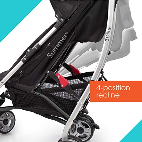 Black Lightweight Aluminum Frame Stroller T427846