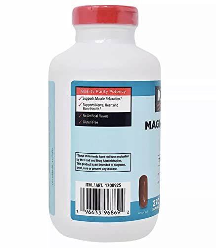 Magnesium Citrate 250mg Softgels 270 Count V3001