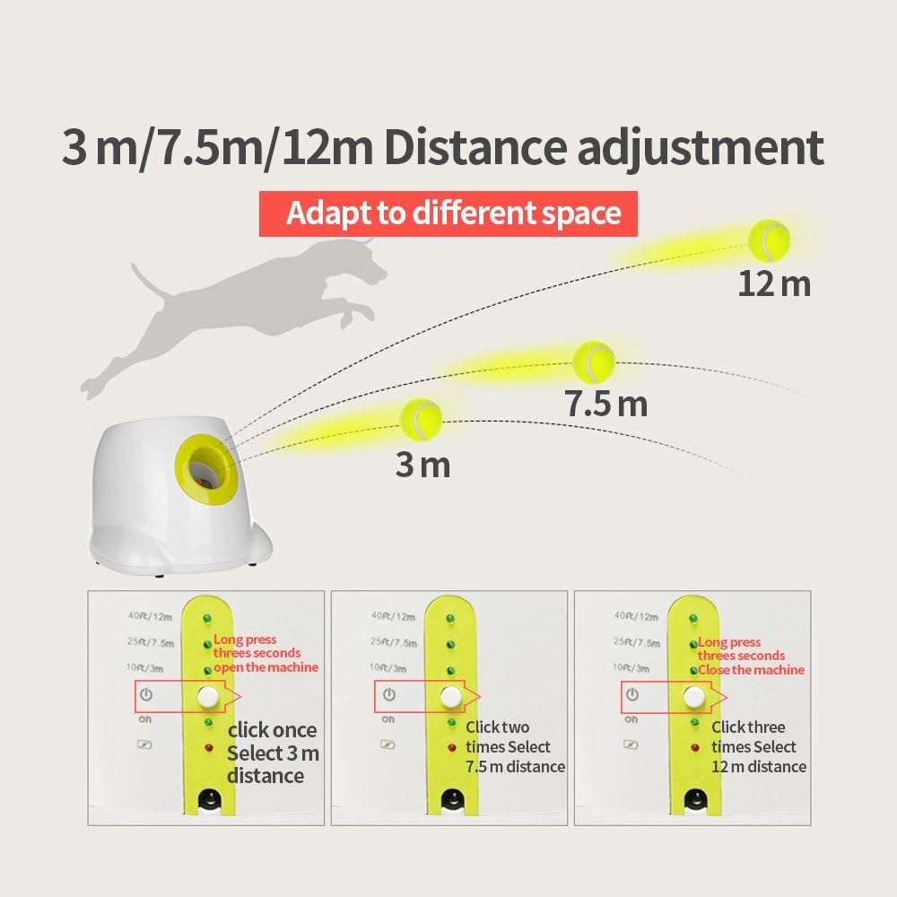 9pcs Tennis Balls Dog Ball Launcher P129910