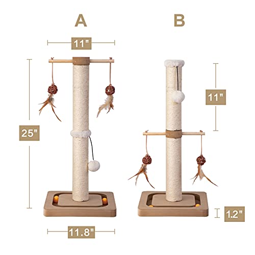 31in Sisal Cat Scratching Post with Perch R590
