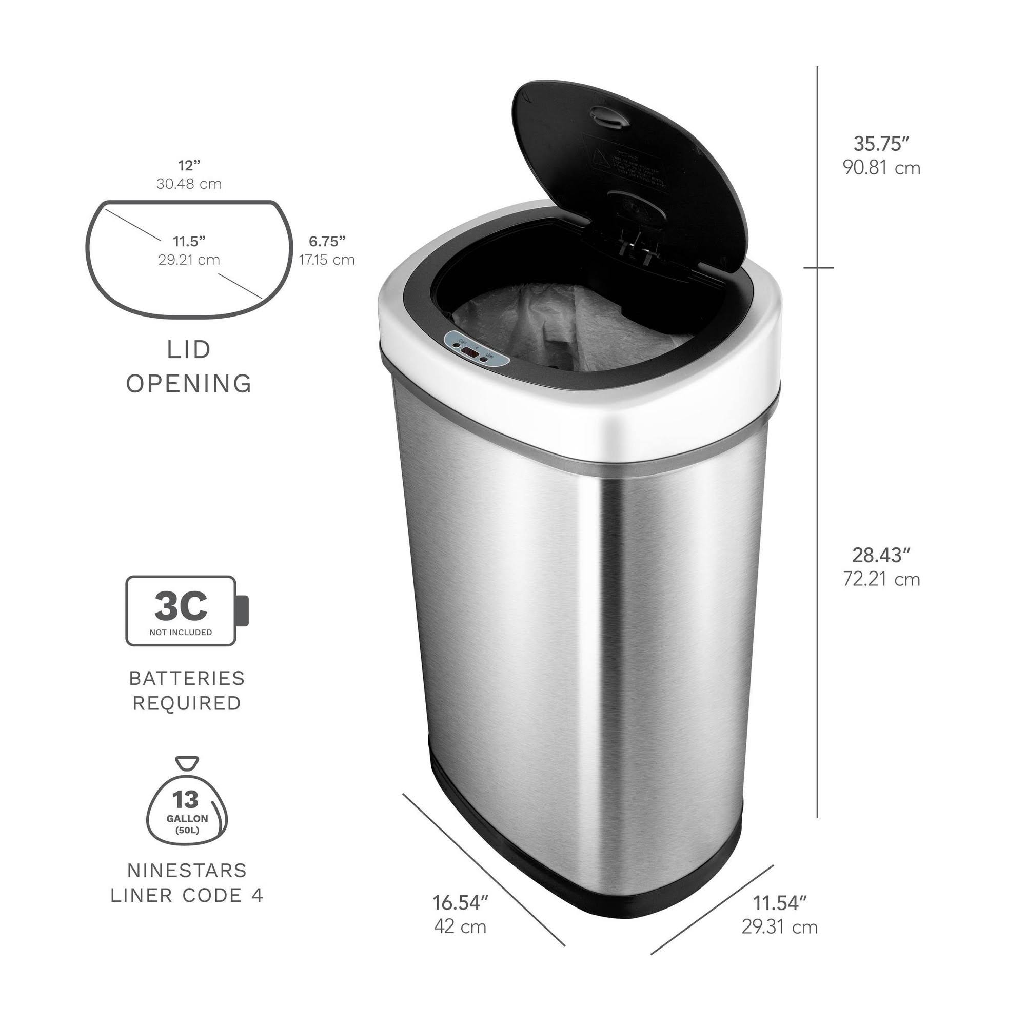 28.4x22 Tall Infrared Motion Sensor Trash Can L614057