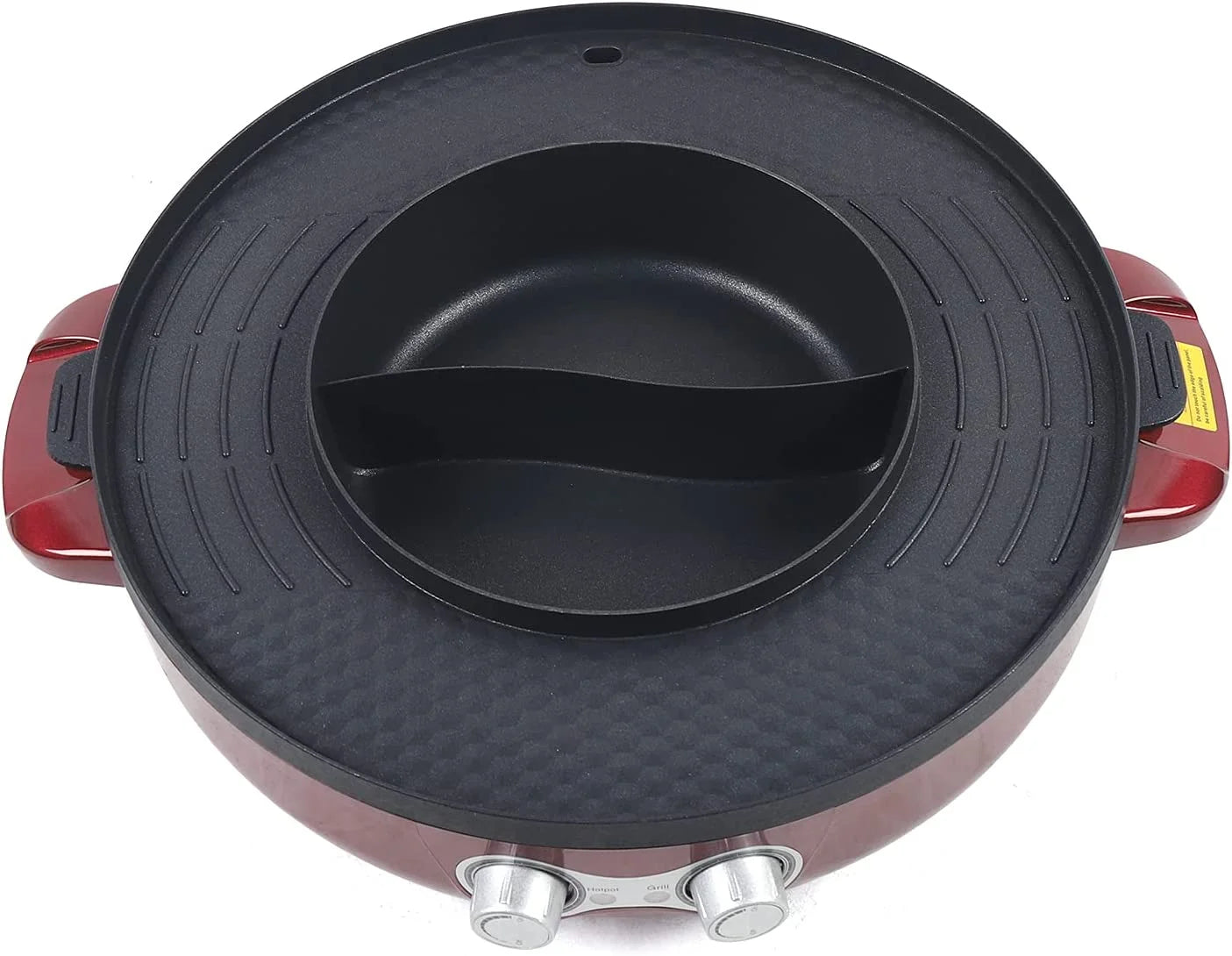 2 in 1 Electric Smokeless BBQ Grill and Hot Pot, 3.6L 2200W D28259