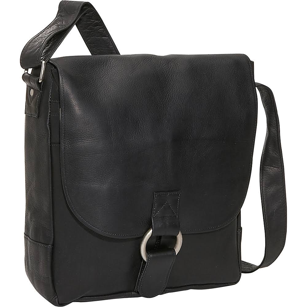 Black Vertical Laptop Messenger F39827