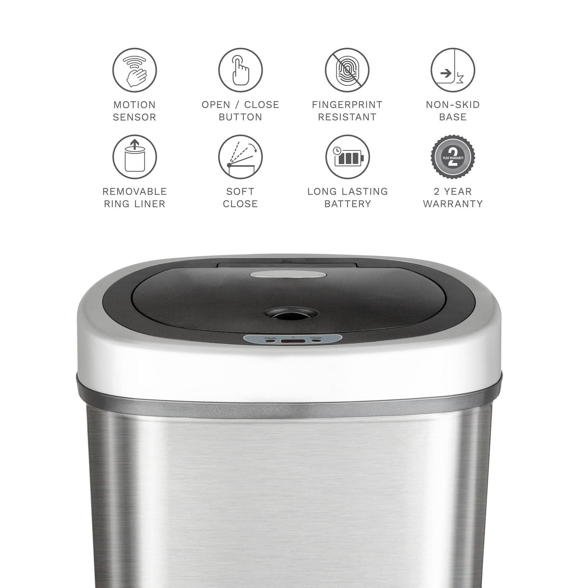 28.4x22 Tall Infrared Motion Sensor Trash Can L614057