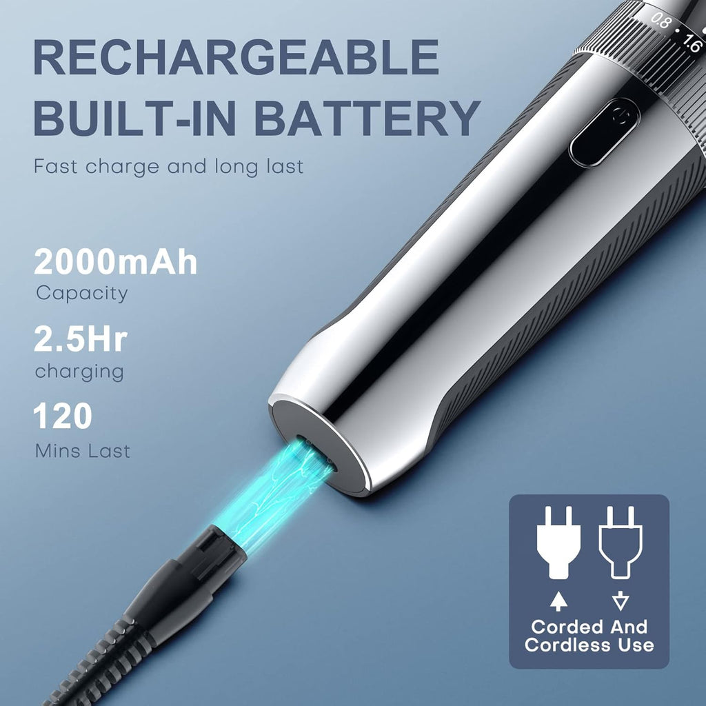 100% Washable Rotary Electric Shaver with Pop-up Trimmer H93530