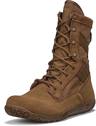 Coyote Brown Leather 8" Tactical Boots R206