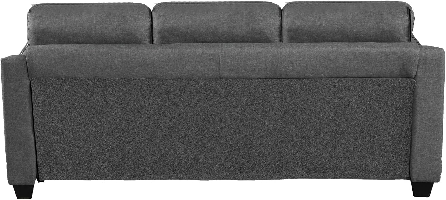 Retro Gray Linen Fabric 3 Piece Sofa Set Q666