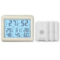 White Wireless Digital Hygrometer Thermometer with 3 Sensors F7862