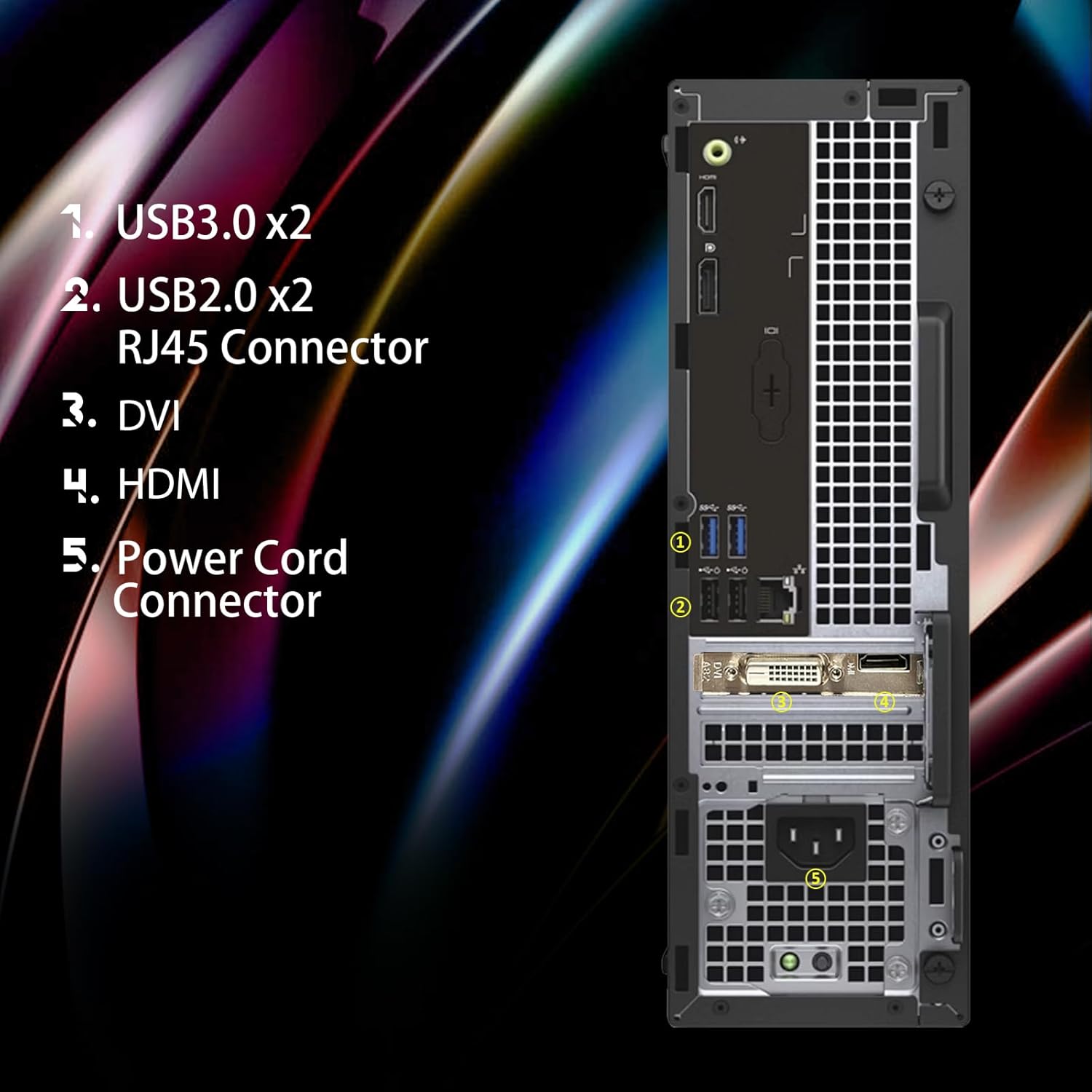 RGB Gaming Desktop Computer, Intel Quad Core I5-6500, GeForce GT 1030 2G GDDR5, 32GB Memory, 1T SSD, Win 10 Pro F285