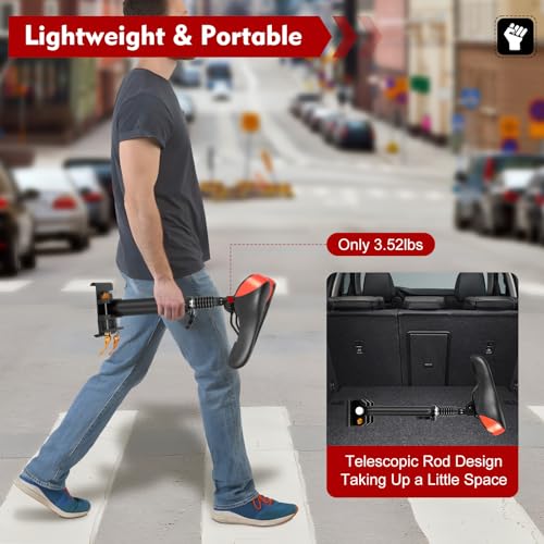Foldable Adjustable Universal Scooter Seat Replacement with PU Cushion Aluminum Rod R225