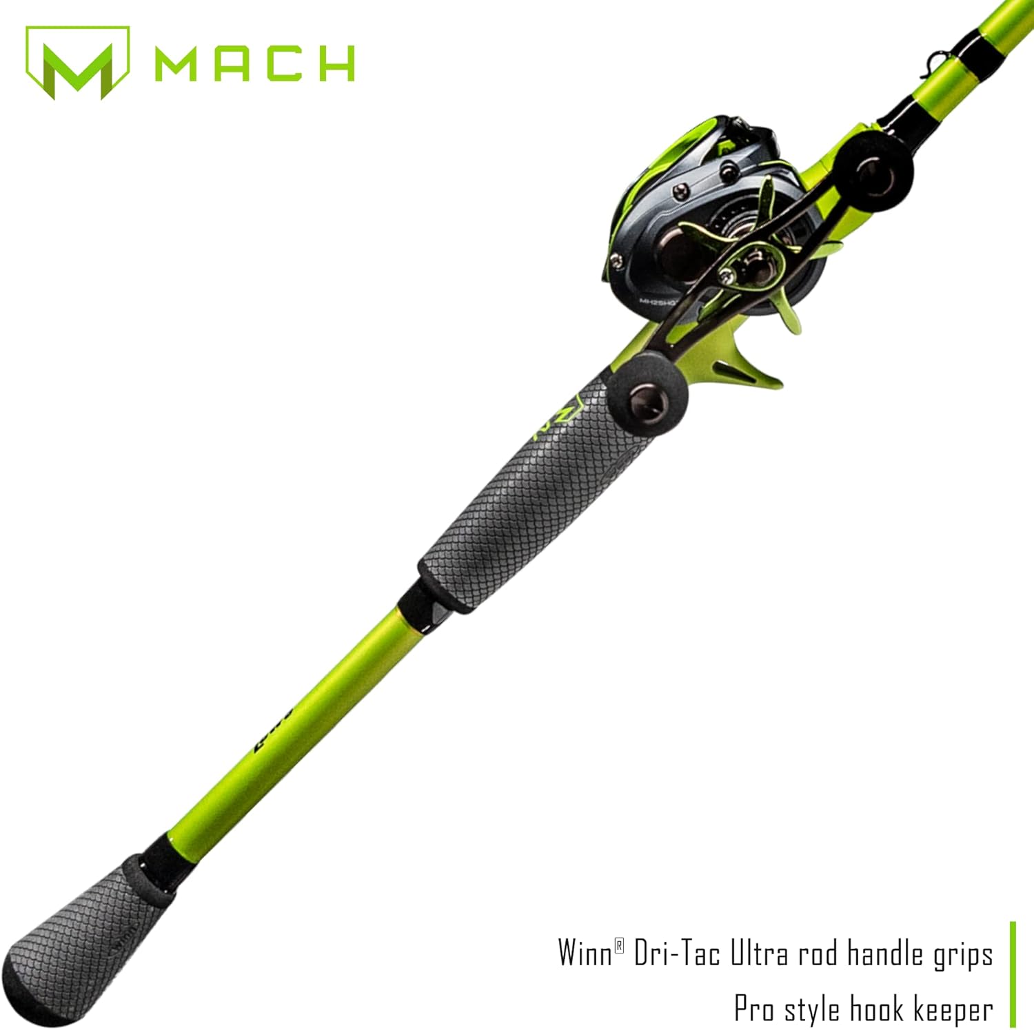 7-Foot 3-Inch 1-Piece IM8 Graphite Fishing Rod and Casting Reel Combo S6008