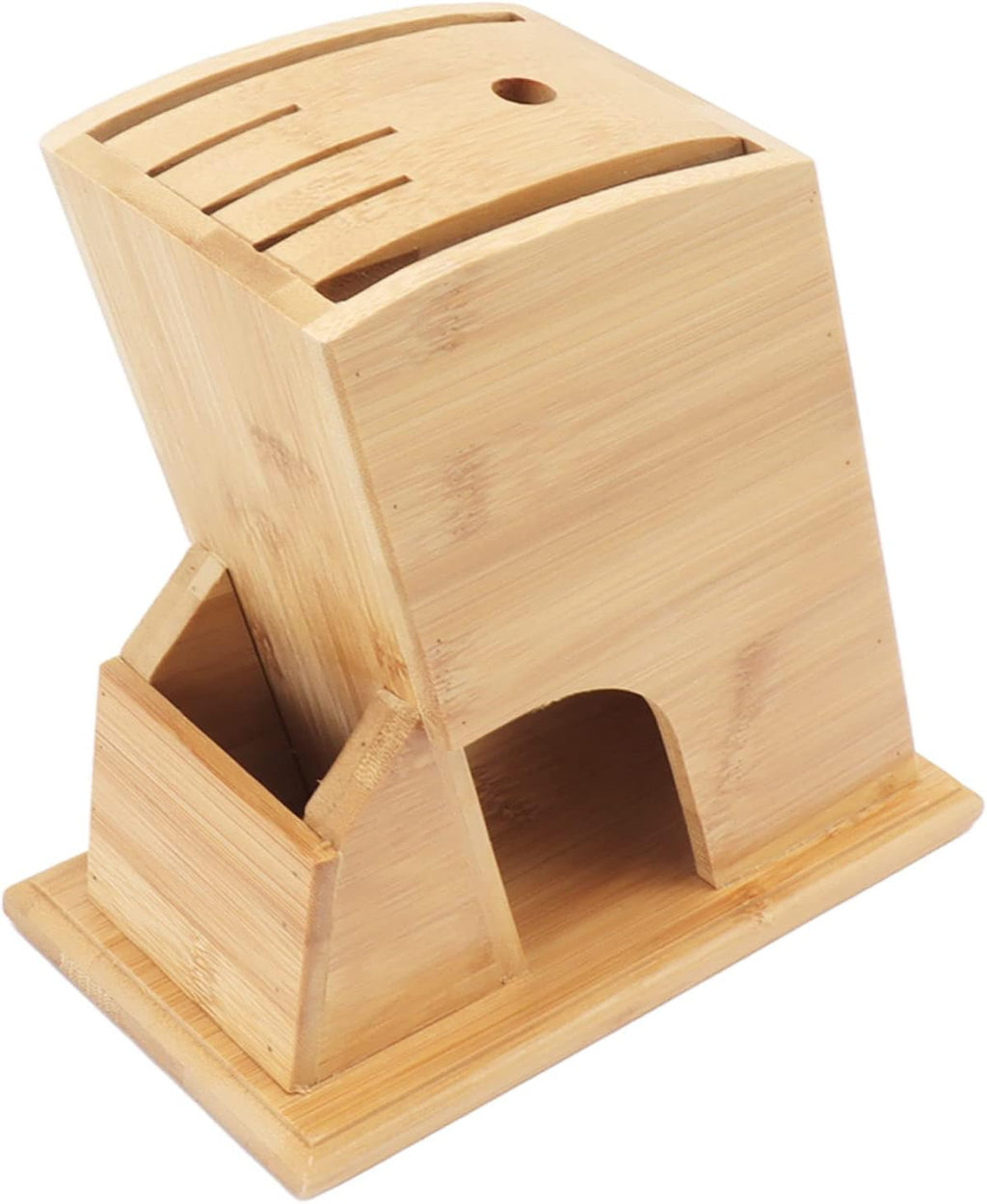 Wooden Knife Block with Non Slip Felt Mat U156