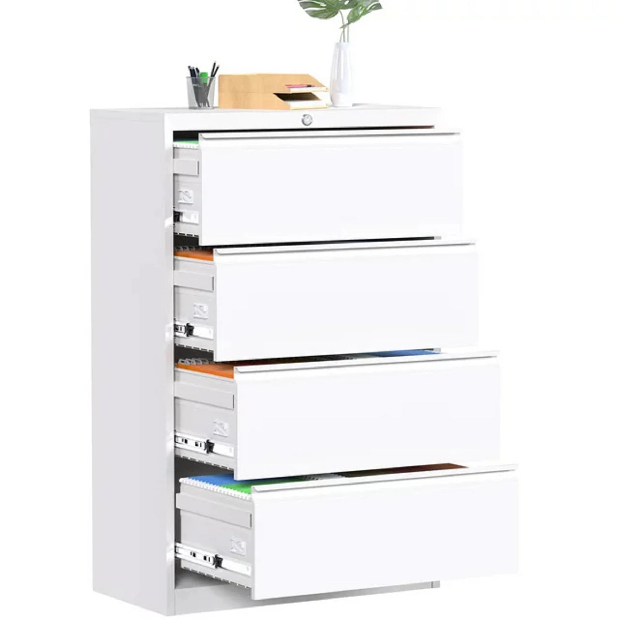 4 Drawer Metal File Cabinet with Lock N6217
