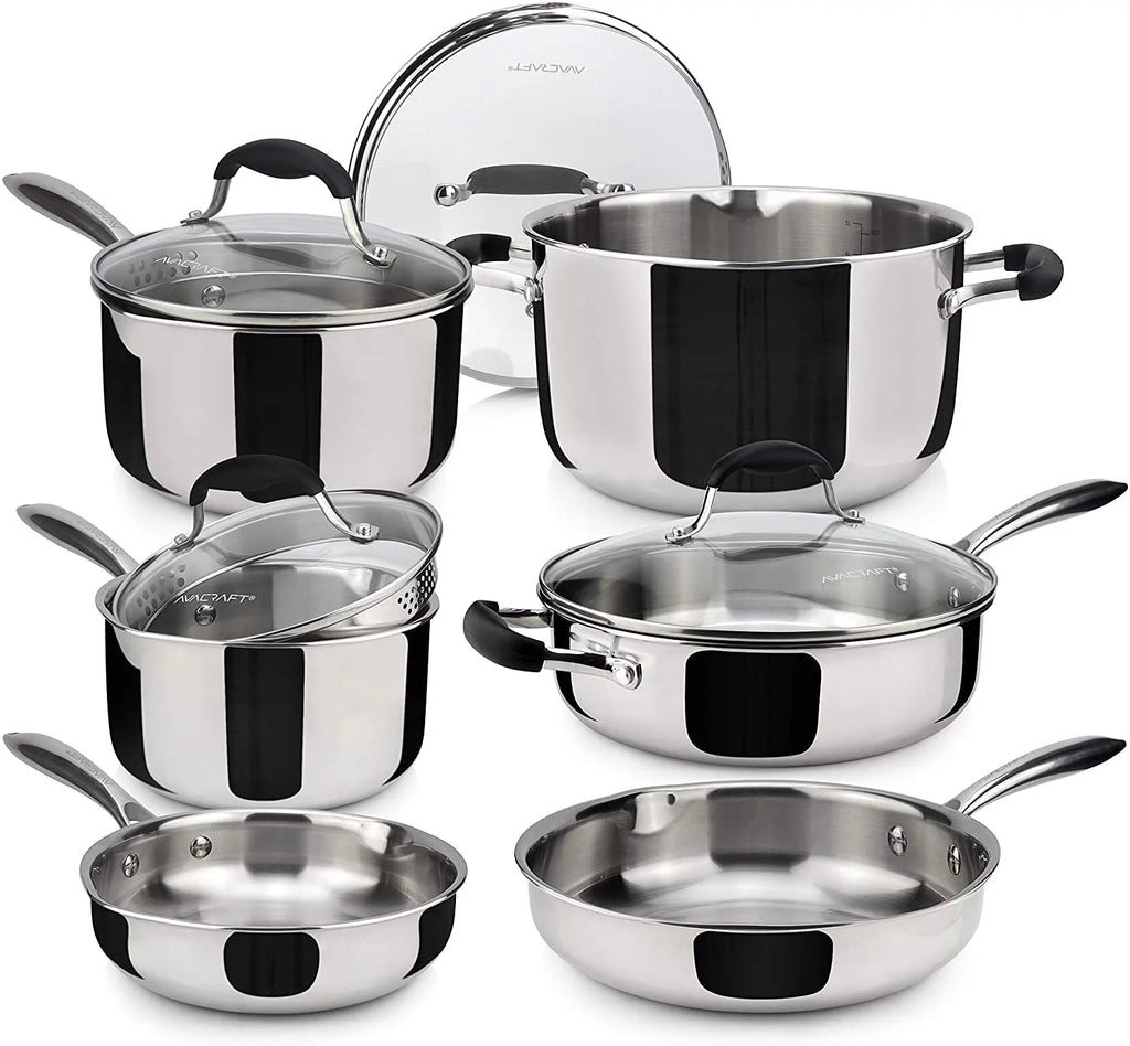 18/10 Stainless Steel Cookware Set 10-Piece R13072