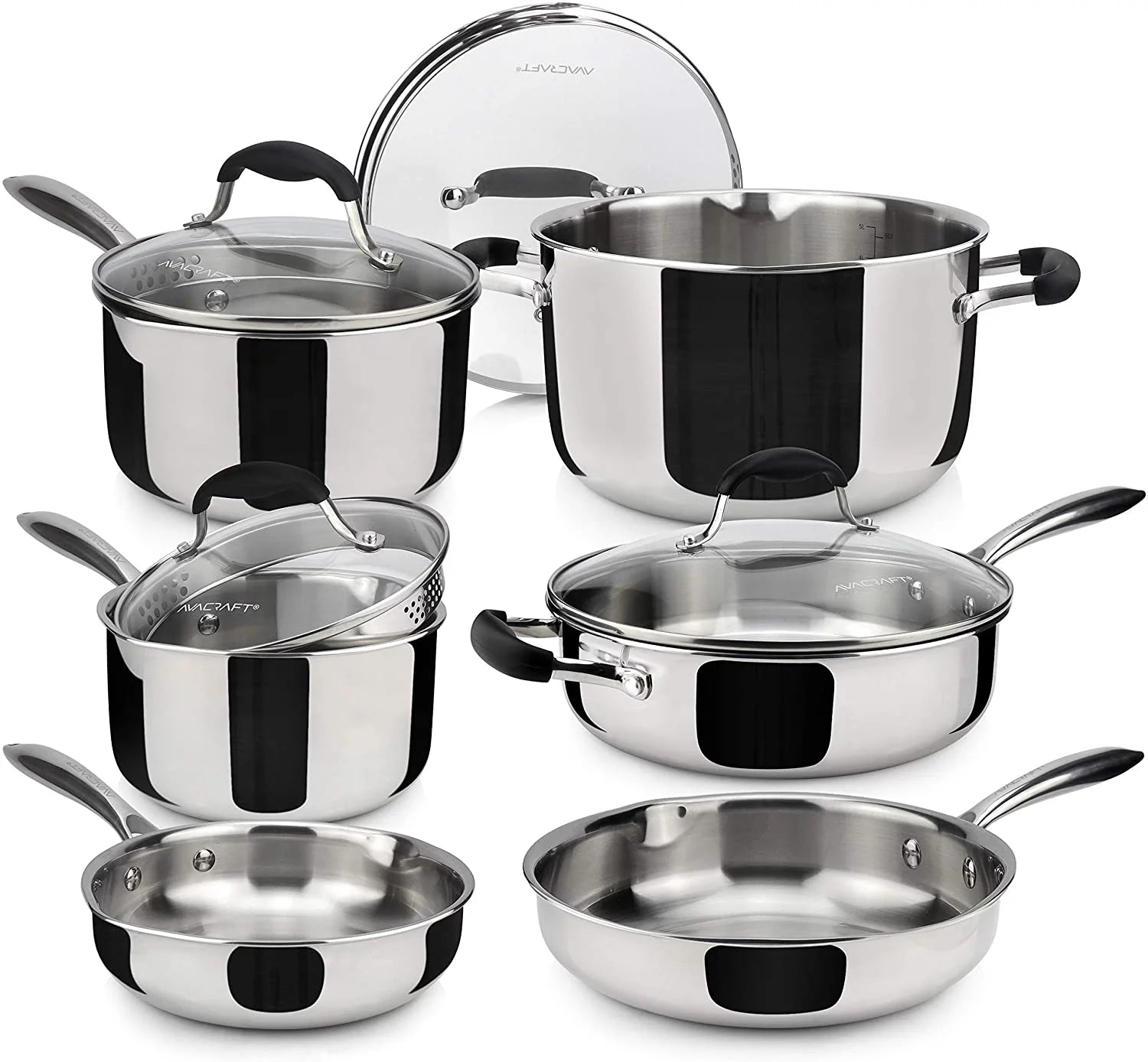 18/10 Stainless Steel Cookware Set 10-Piece R13072