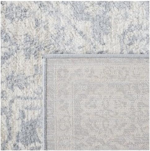 Light Grey & Ivory Runner Rug L504