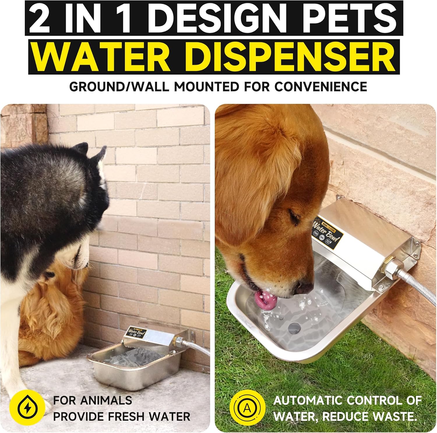 88oz 304 Stainless Steel Automatic Water Dispenser B12304