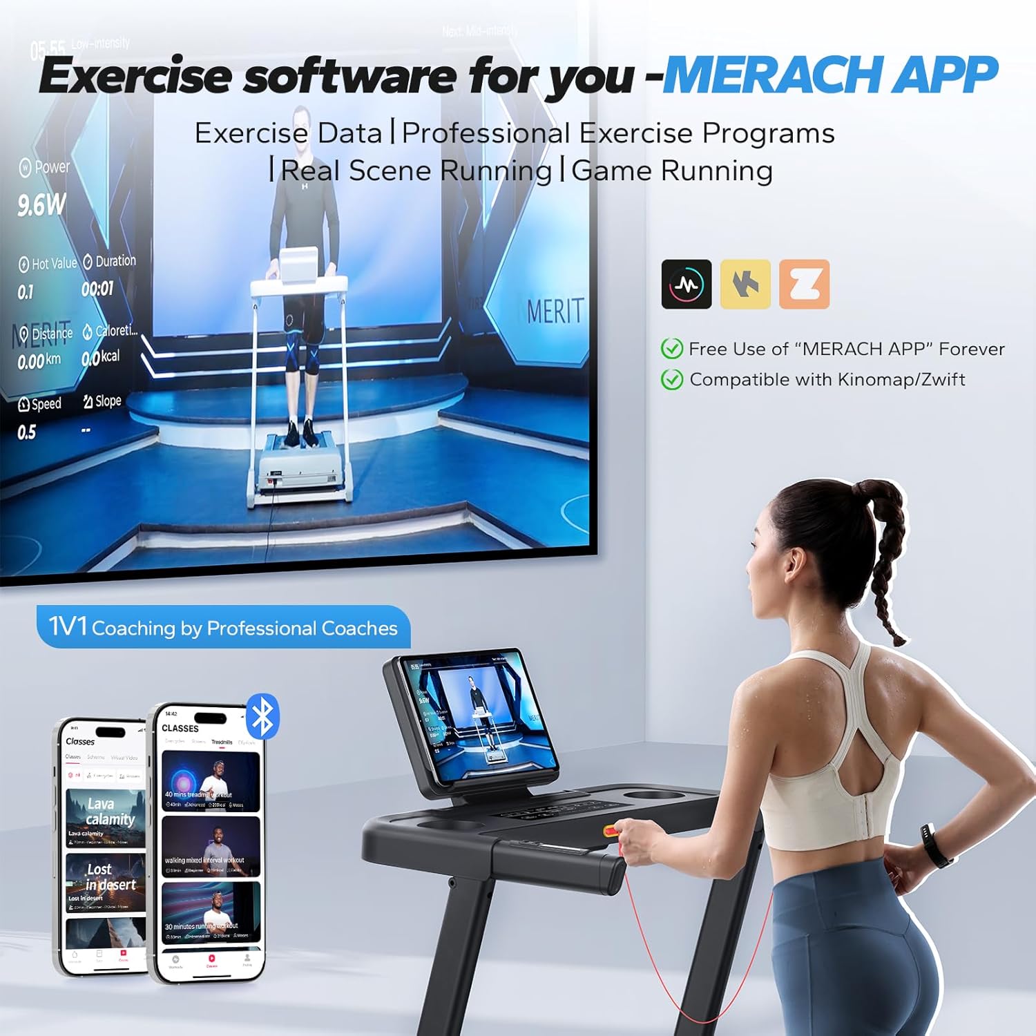 Foldable 2 in 1 Treadmill with 6% Incline P78455