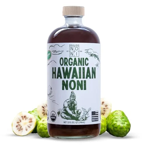 Organic Hawaiian Noni Juice - 1 Pack of 32oz Glass Bottles M866057