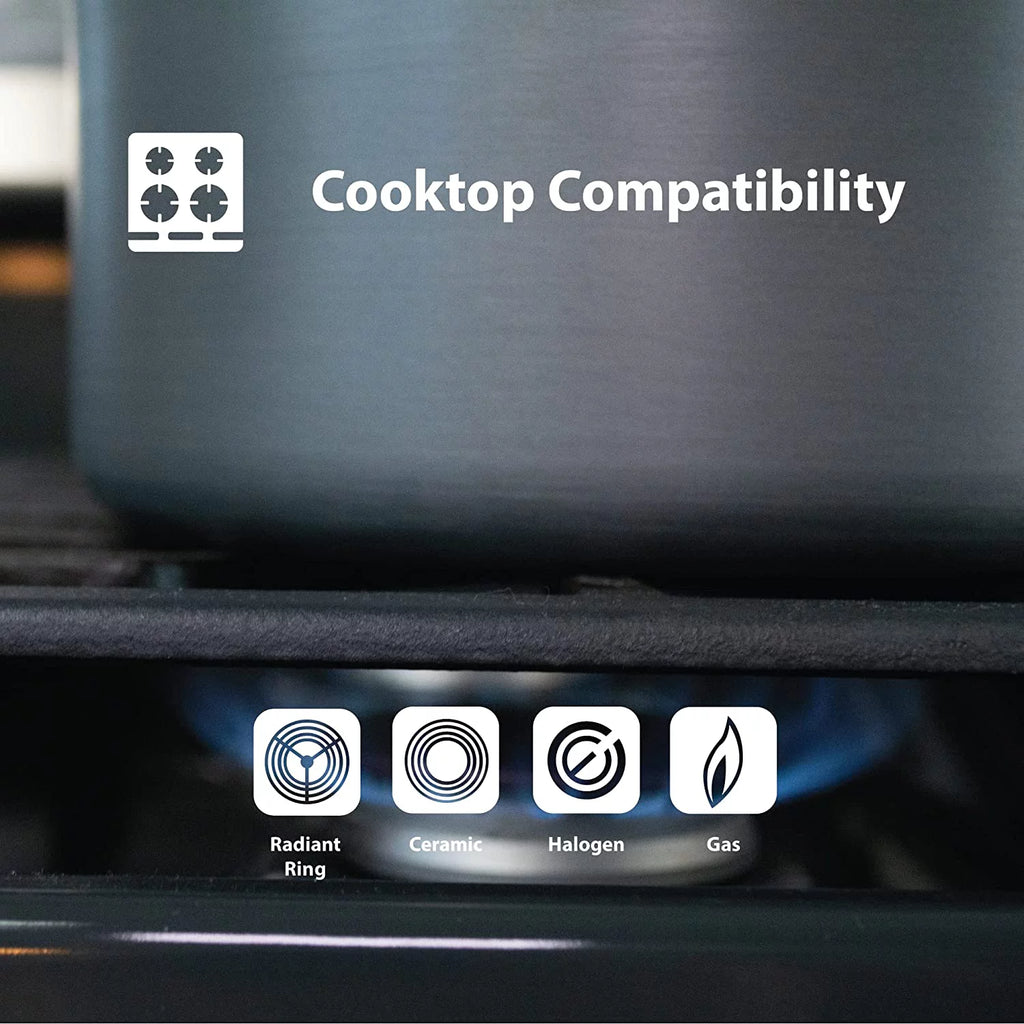 10 Piece Nonstick Diamond Coated Aluminum Cookware Set G996029
