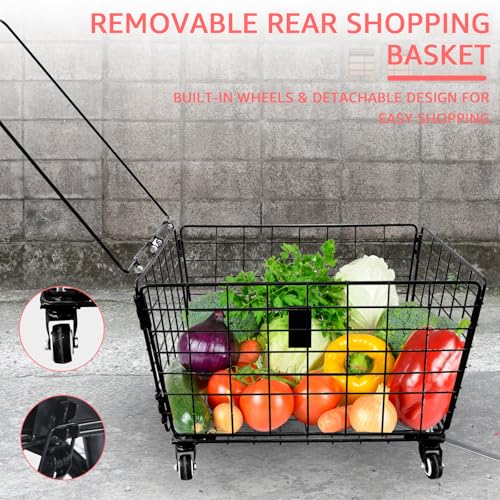 26 inch 7 Speed Adult Tricycle with Front & Rear Baskets O88173