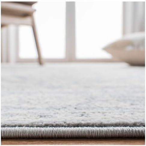 Light Grey & Ivory Runner Rug L504
