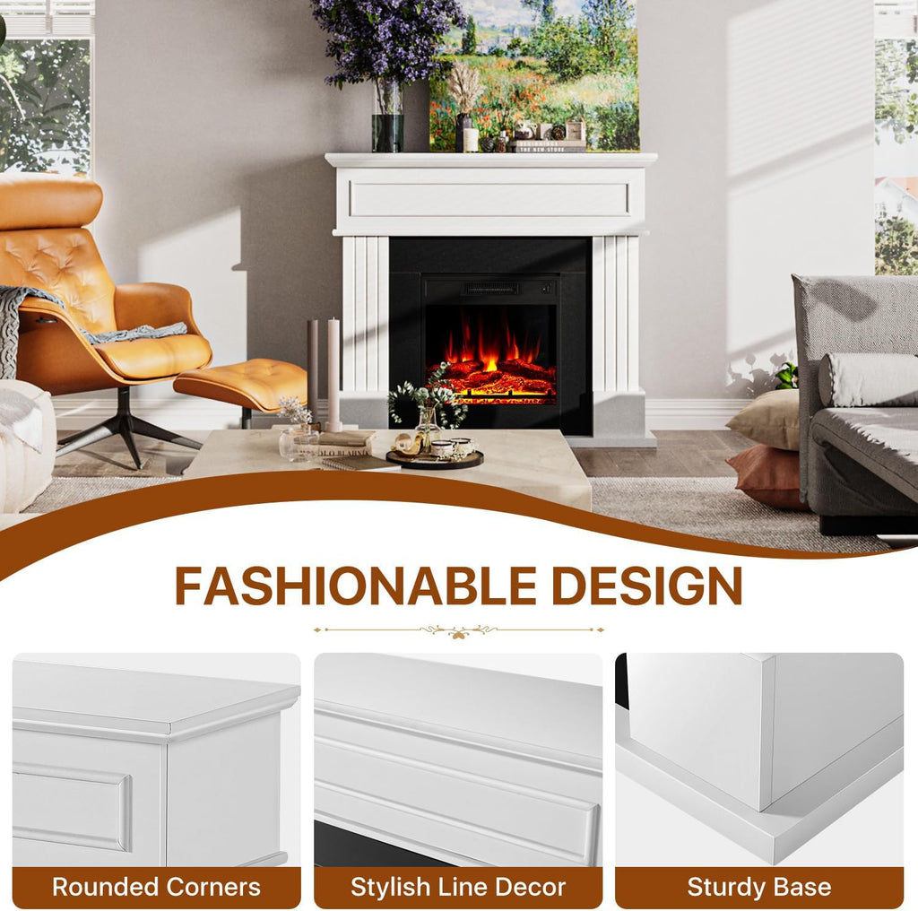 43" Electric Fireplace Mantel with Heater S257271