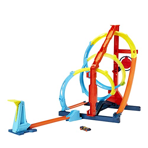 Toy Car Track Set with 1:64 Scale Vehicle A5081