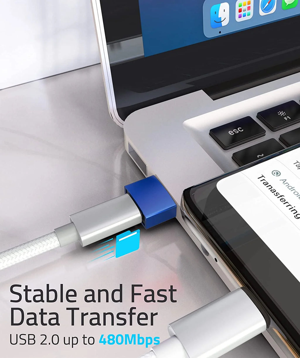 USB C Female to USB A Male Adapter 3 Pack L4664