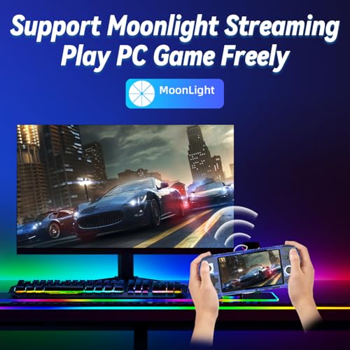 Blue 5.48" AMOLED Android 13 Handheld Retro Gaming Console R7023