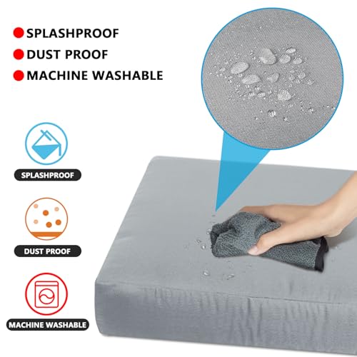 9p Waterproof Teal Blue Patio Cushion Covers P846916