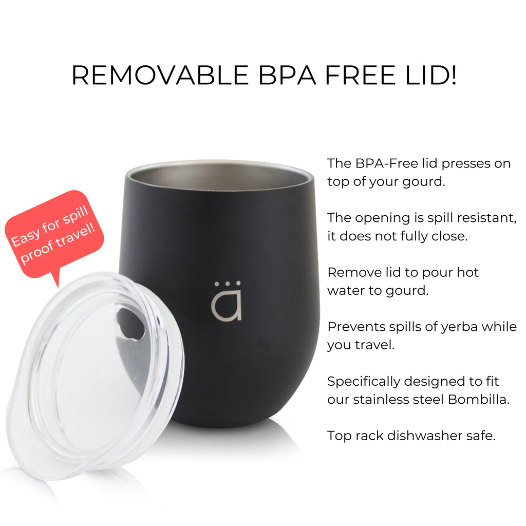 8 oz Double Walled 18/8 Stainless Steel Mate Cup with BPA Free Lid D15194