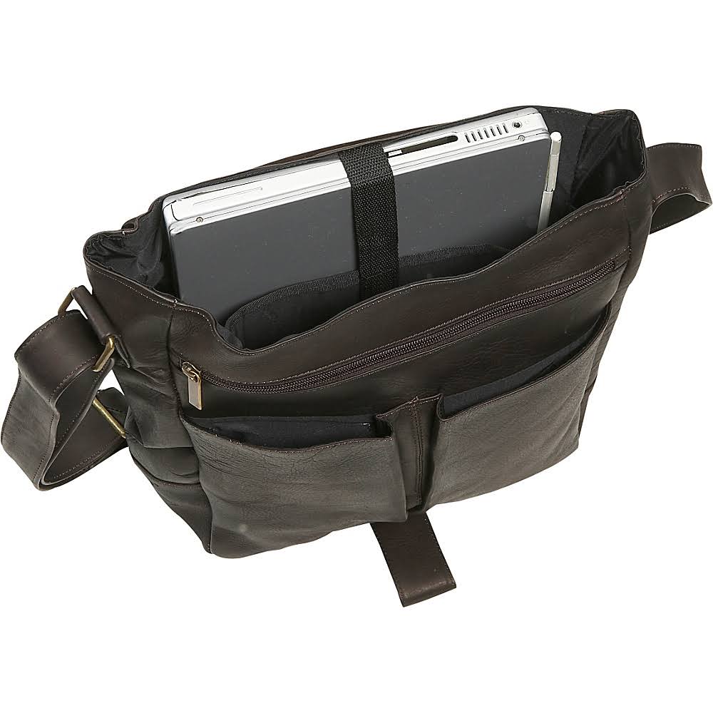 Black Vertical Laptop Messenger F39827