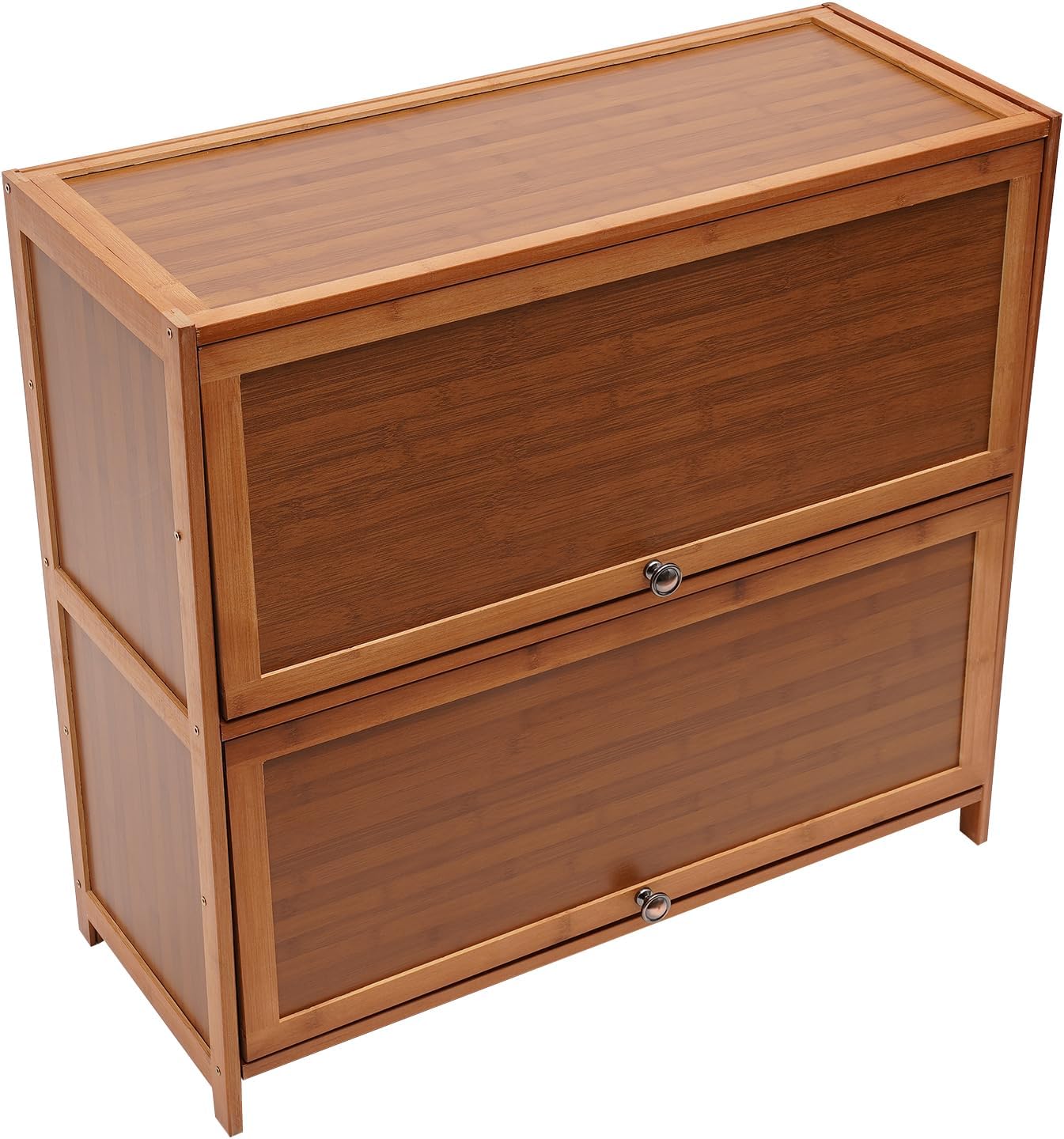 4-Tier Brown Bamboo Shoe Rack A63972