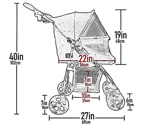 Pet Stroller with Removable Liner F166690