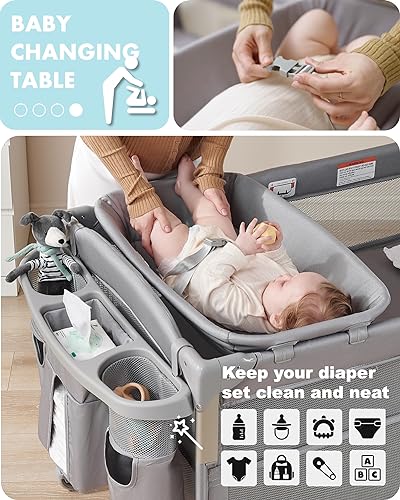 4 in 1 Bassinet Bedside Sleeper R434184
