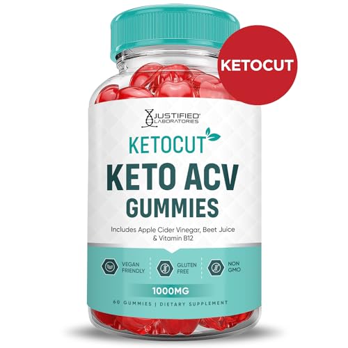 Keto ACV Gummies 1000MG Apple Cider Vinegar with Pomegranate Beet Juice Powder B12 Vegan Non GMO 60 Gummies V233343