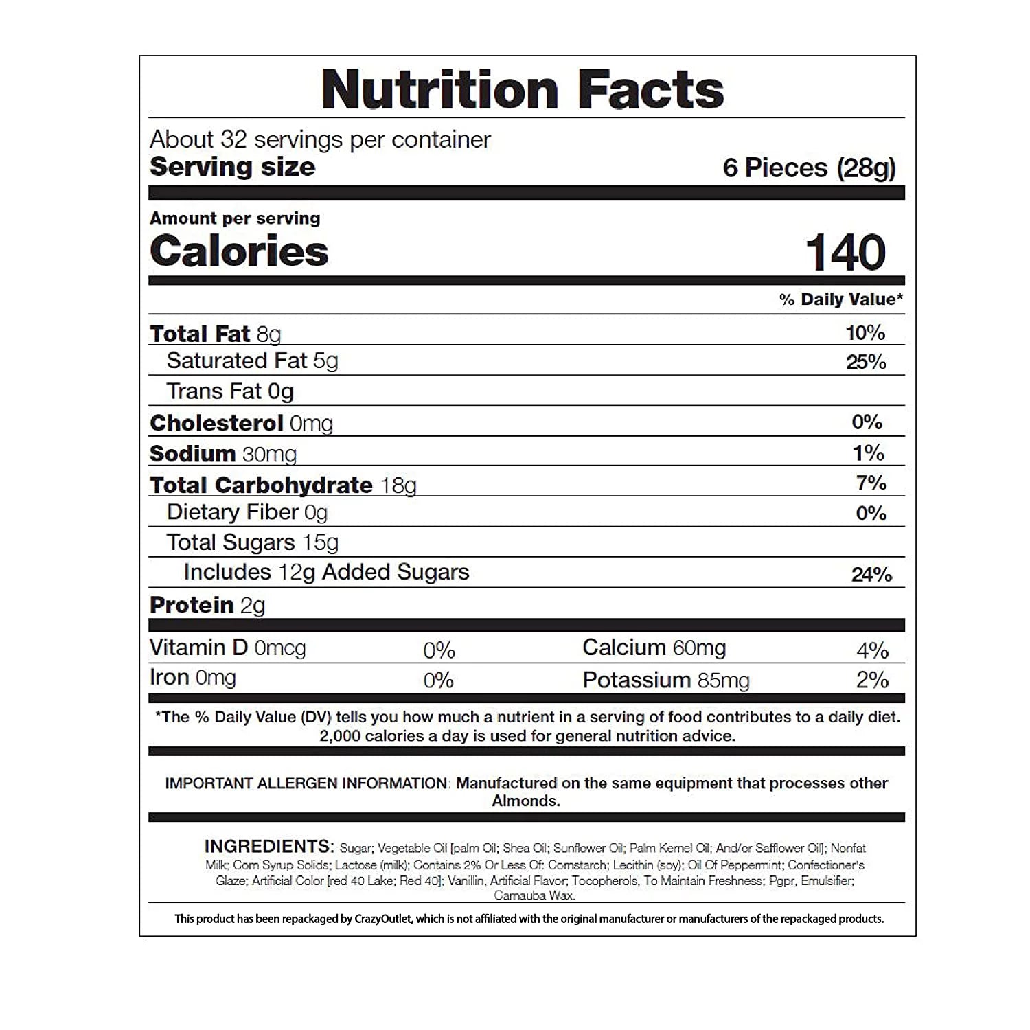2 Lbs Peppermint Candy Bites D177449