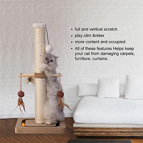 31in Sisal Cat Scratching Post with Perch R590