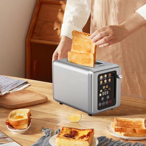 Stainless Steel 2 Slice Digital Toaster with Extra Wide Slots L3928
