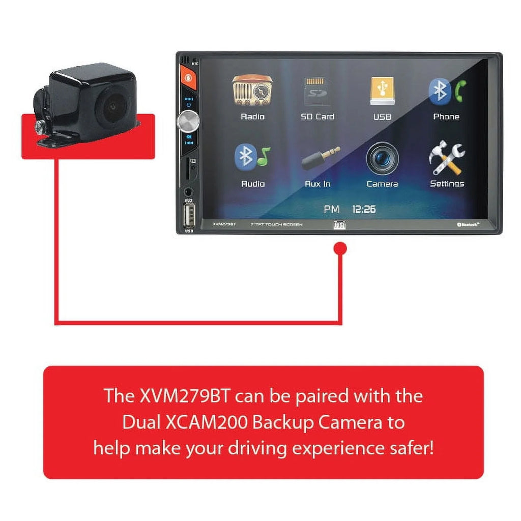 7 inch Double DIN Car Stereo with LED Touch Screen I7951