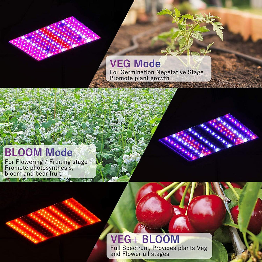 2000W Full Spectrum LED Grow Light with Auto ON/Off Timer K281952